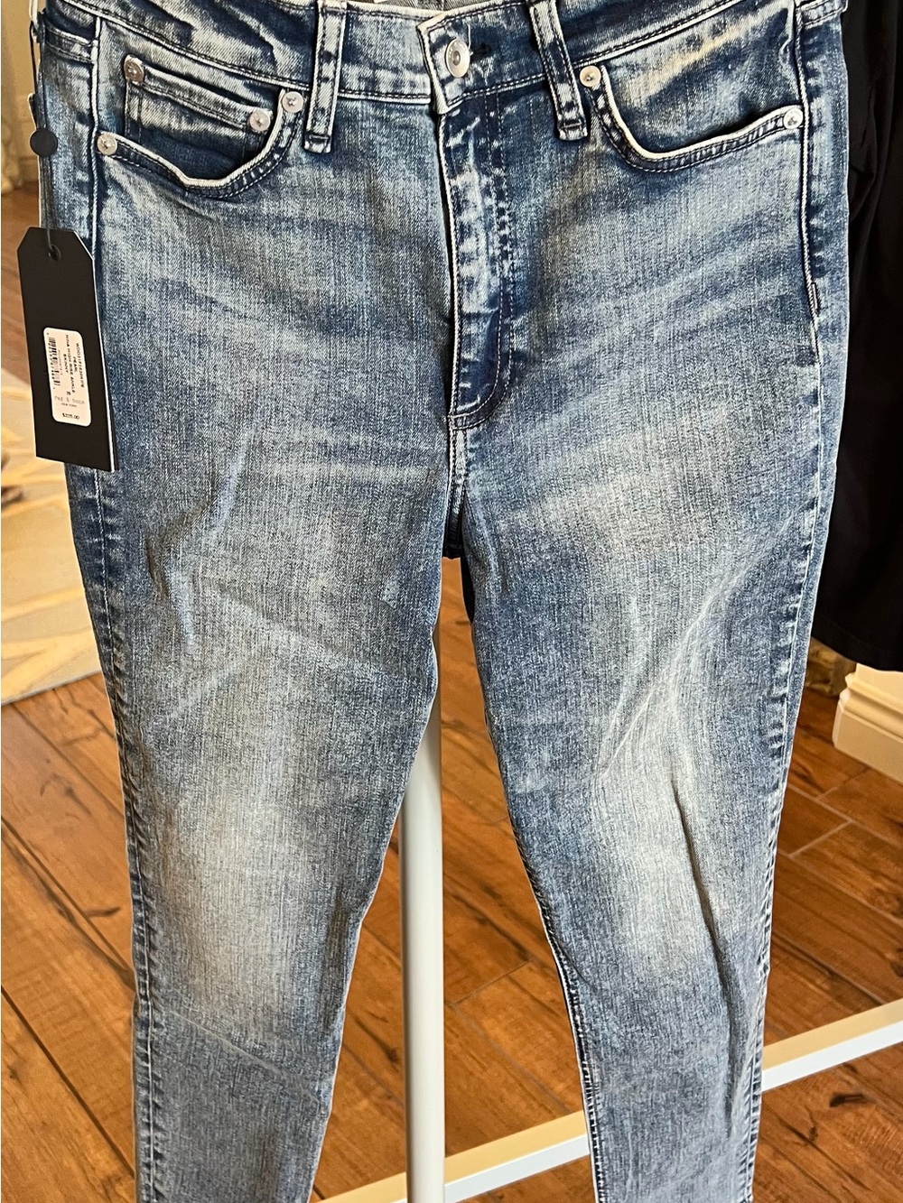 Rag & Bone Women Light Blue Washed Denim Jeans